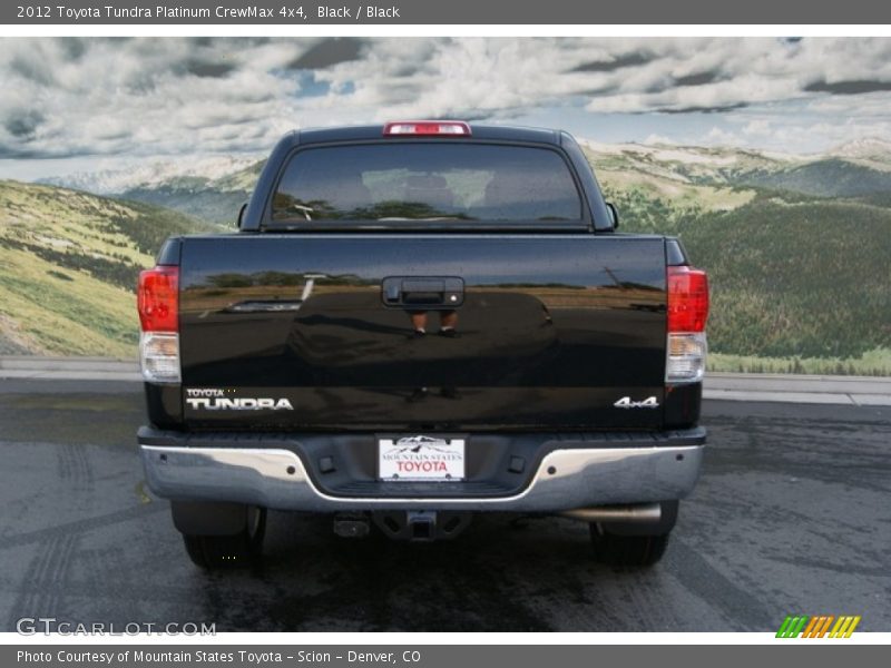 Black / Black 2012 Toyota Tundra Platinum CrewMax 4x4