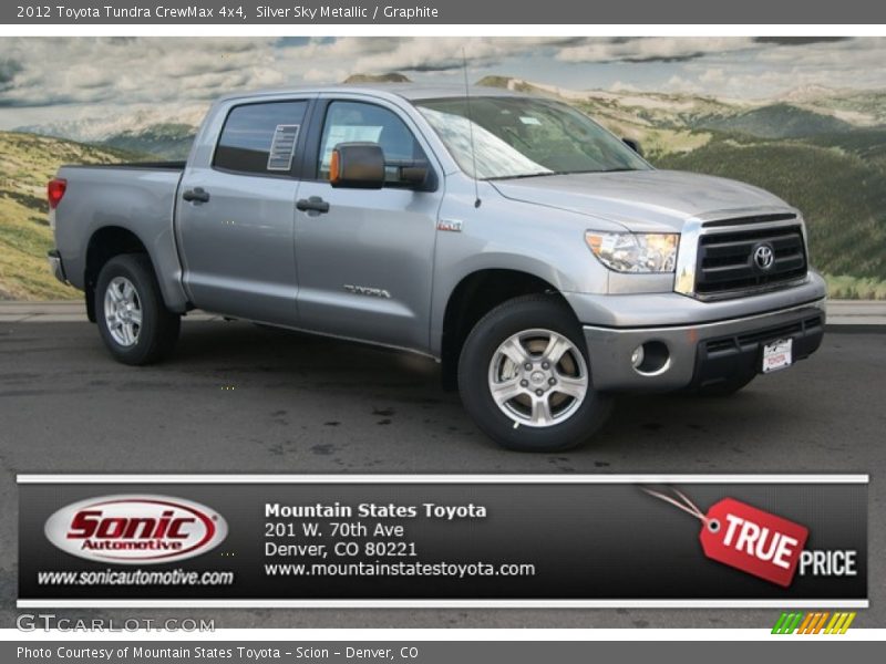 Silver Sky Metallic / Graphite 2012 Toyota Tundra CrewMax 4x4