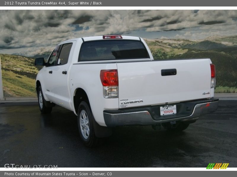 Super White / Black 2012 Toyota Tundra CrewMax 4x4