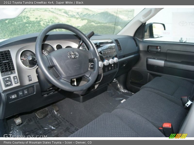 Super White / Black 2012 Toyota Tundra CrewMax 4x4