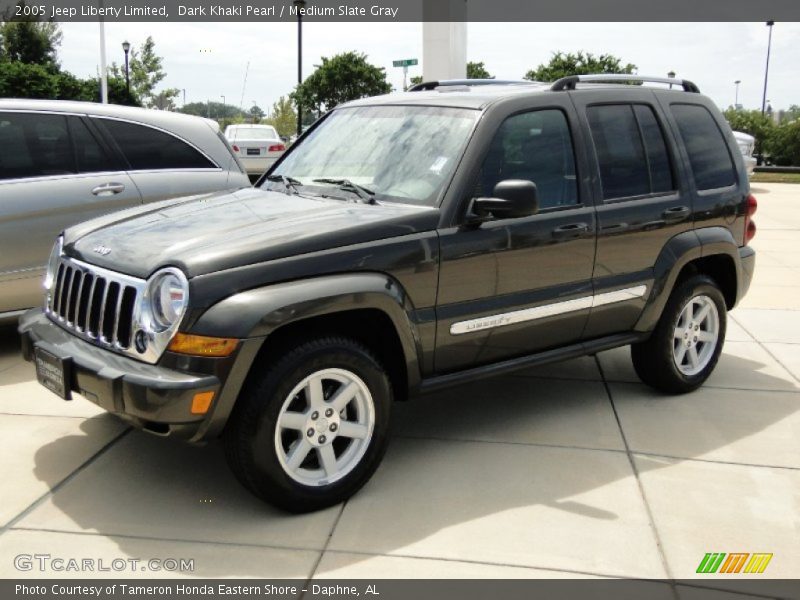 Dark Khaki Pearl / Medium Slate Gray 2005 Jeep Liberty Limited