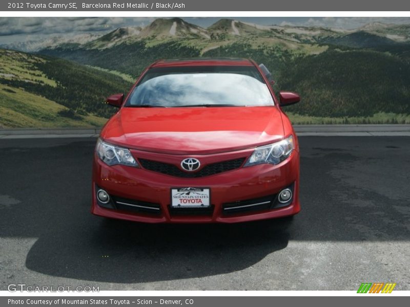 Barcelona Red Metallic / Black/Ash 2012 Toyota Camry SE