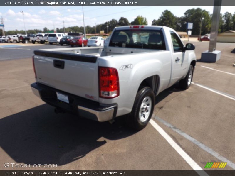 Pure Silver Metallic / Dark Titanium 2011 GMC Sierra 1500 Regular Cab 4x4