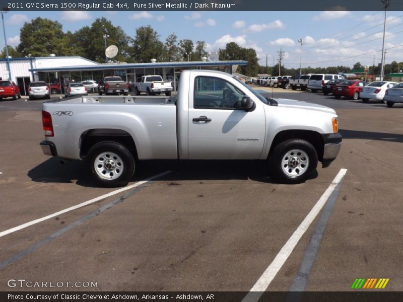 Pure Silver Metallic / Dark Titanium 2011 GMC Sierra 1500 Regular Cab 4x4