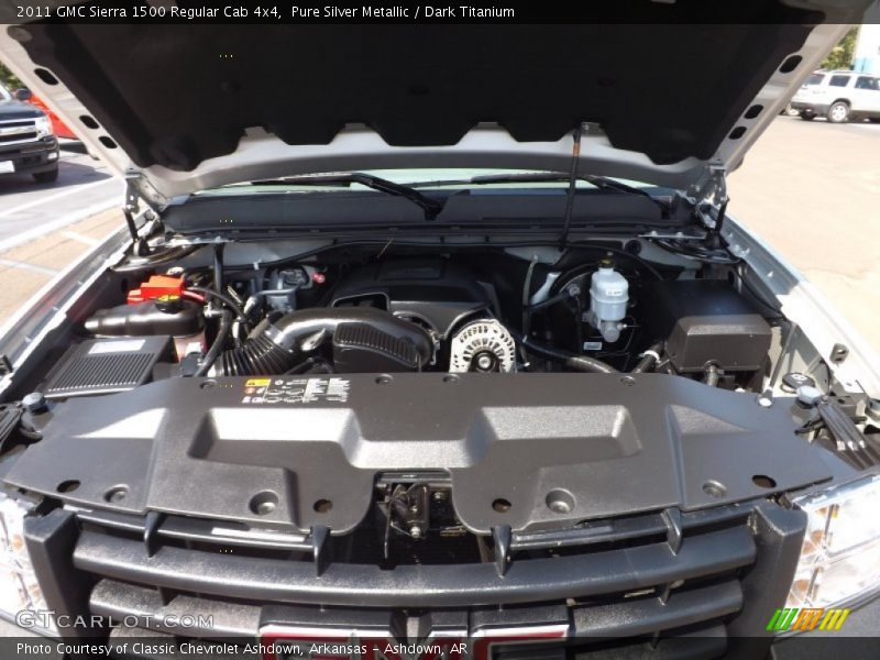 Pure Silver Metallic / Dark Titanium 2011 GMC Sierra 1500 Regular Cab 4x4