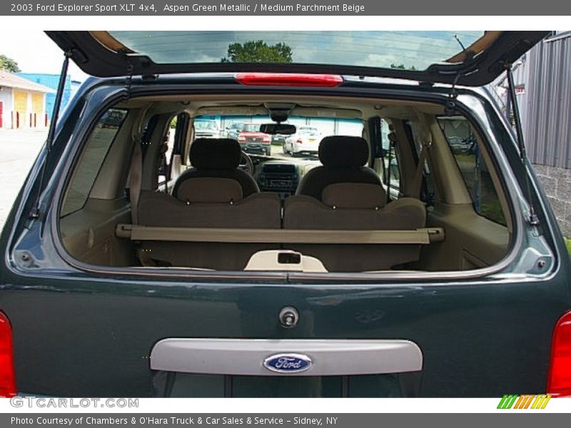 Aspen Green Metallic / Medium Parchment Beige 2003 Ford Explorer Sport XLT 4x4