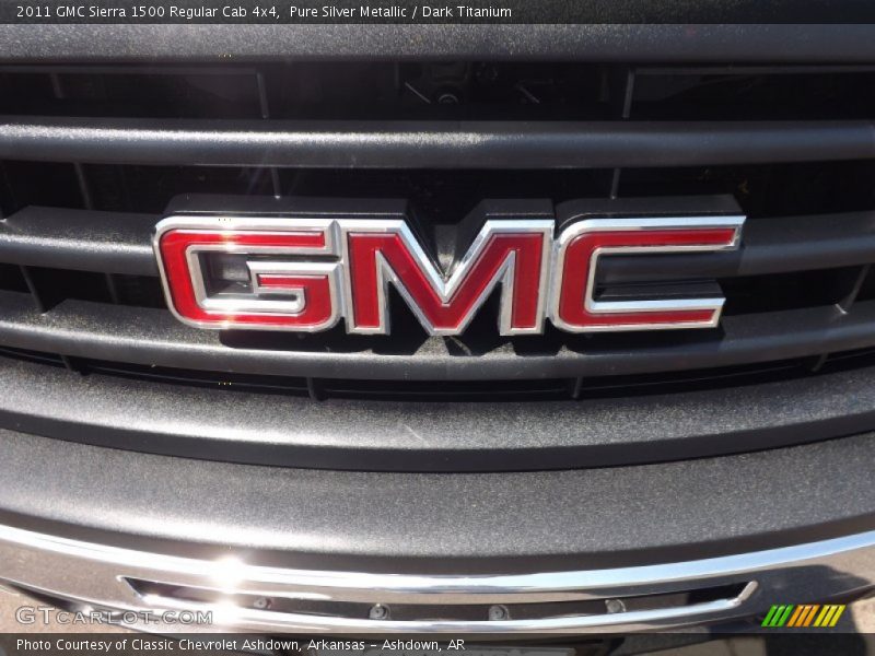 Pure Silver Metallic / Dark Titanium 2011 GMC Sierra 1500 Regular Cab 4x4