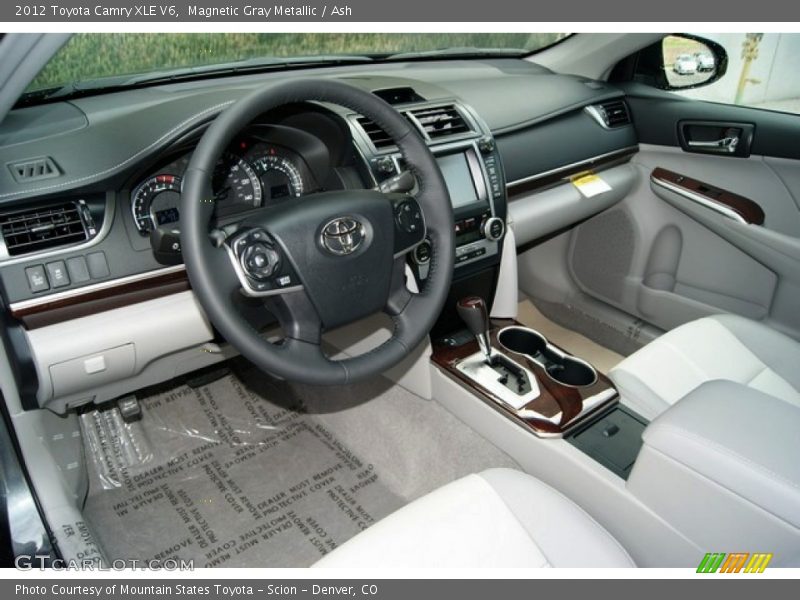 Magnetic Gray Metallic / Ash 2012 Toyota Camry XLE V6