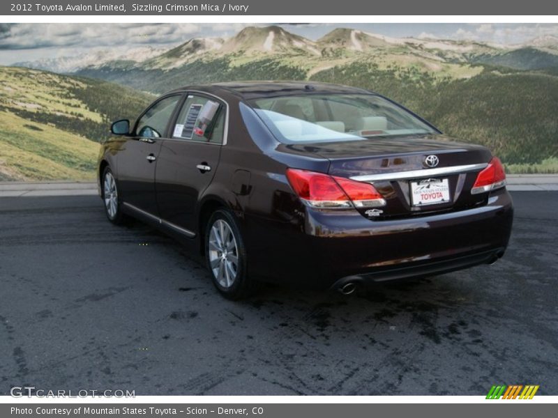 Sizzling Crimson Mica / Ivory 2012 Toyota Avalon Limited