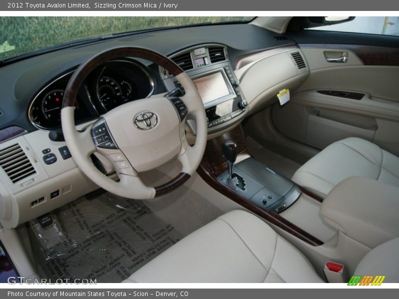 Sizzling Crimson Mica / Ivory 2012 Toyota Avalon Limited