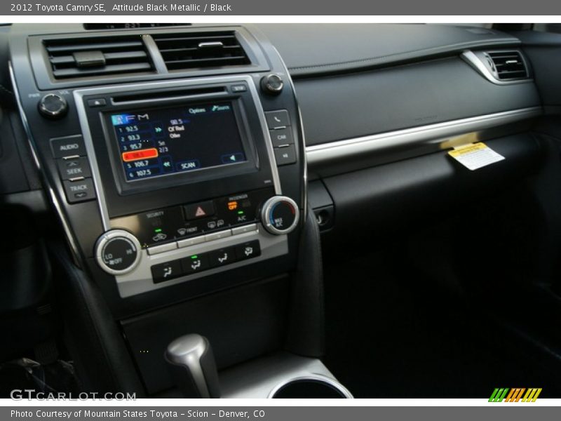 Attitude Black Metallic / Black 2012 Toyota Camry SE