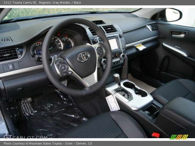 Magnetic Gray Metallic / Black 2012 Toyota Camry SE