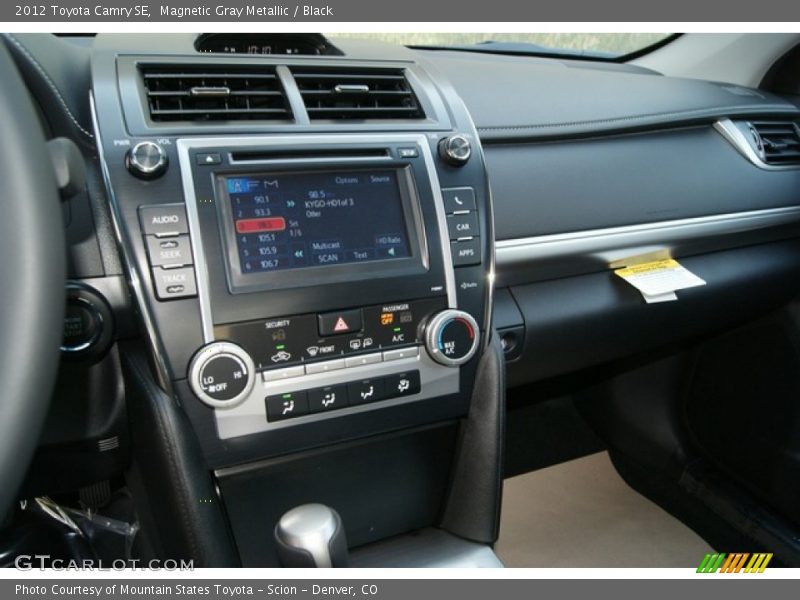 Magnetic Gray Metallic / Black 2012 Toyota Camry SE