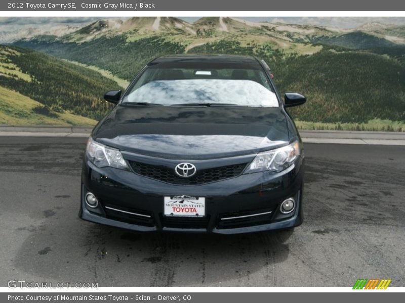 Cosmic Gray Mica / Black 2012 Toyota Camry SE