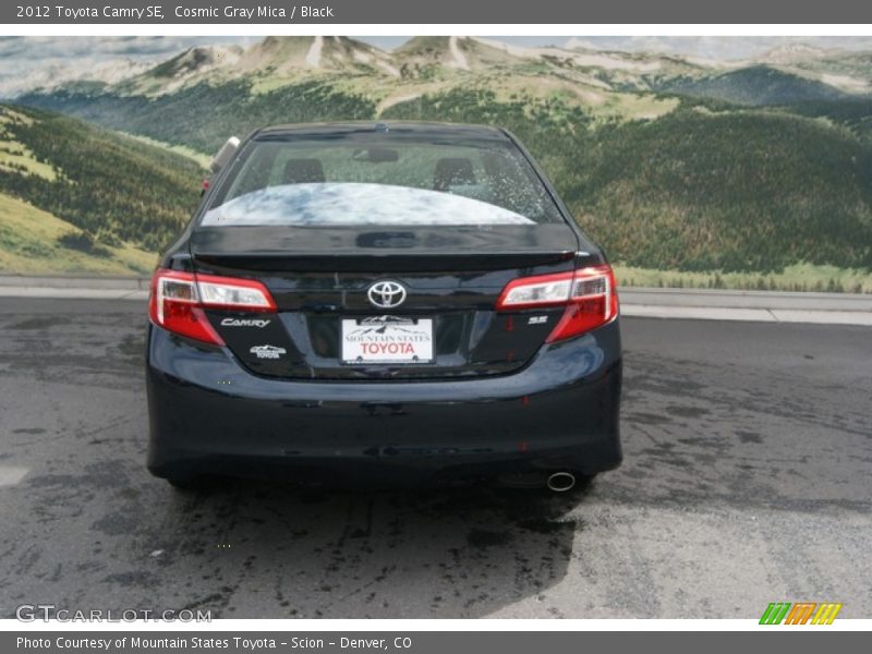 Cosmic Gray Mica / Black 2012 Toyota Camry SE