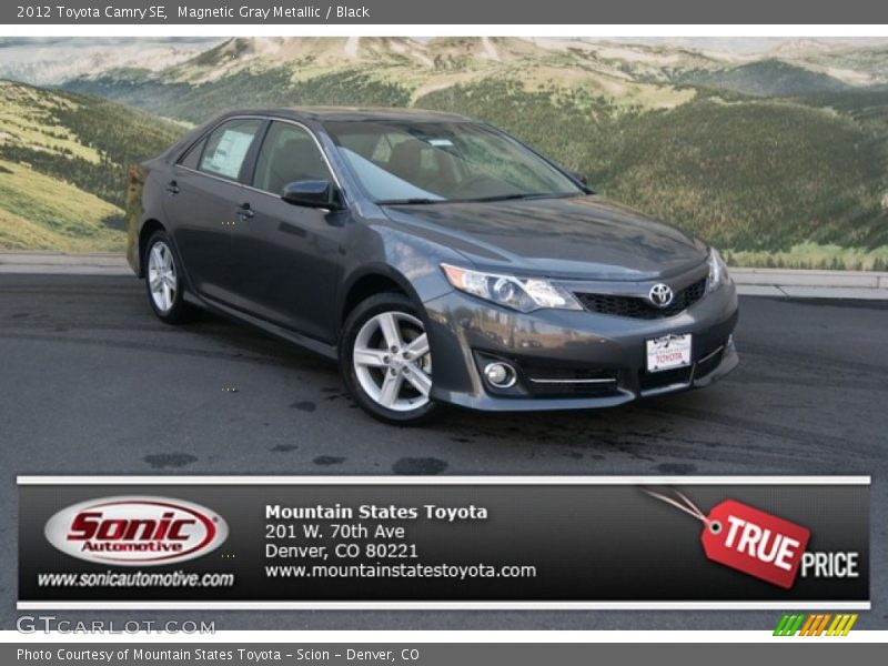 Magnetic Gray Metallic / Black 2012 Toyota Camry SE