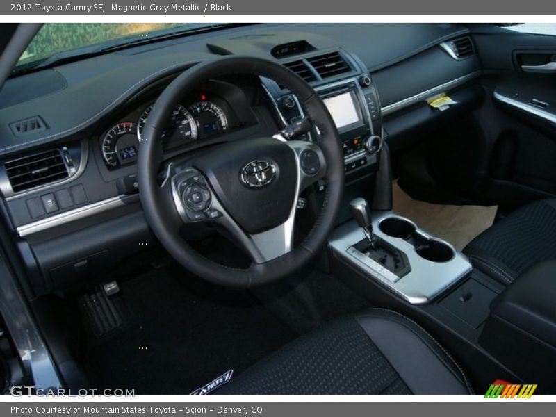 Magnetic Gray Metallic / Black 2012 Toyota Camry SE