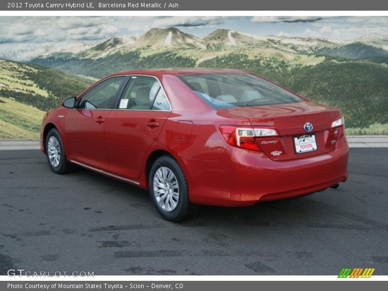 Barcelona Red Metallic / Ash 2012 Toyota Camry Hybrid LE