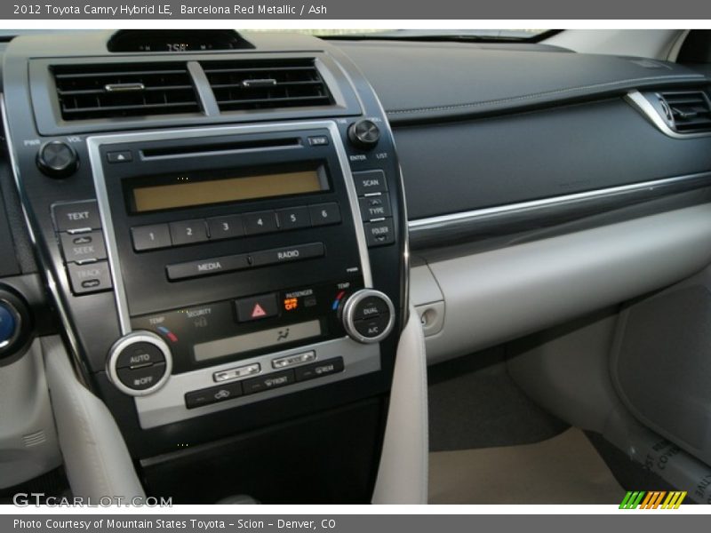 Barcelona Red Metallic / Ash 2012 Toyota Camry Hybrid LE