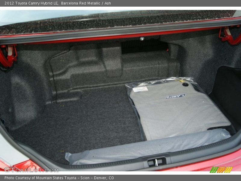 Barcelona Red Metallic / Ash 2012 Toyota Camry Hybrid LE