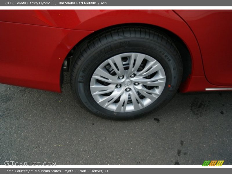Barcelona Red Metallic / Ash 2012 Toyota Camry Hybrid LE
