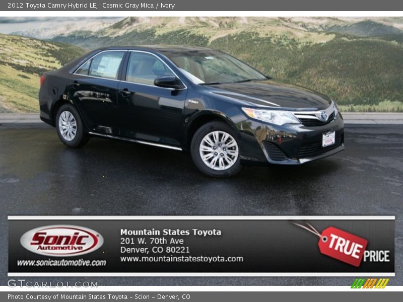 Cosmic Gray Mica / Ivory 2012 Toyota Camry Hybrid LE