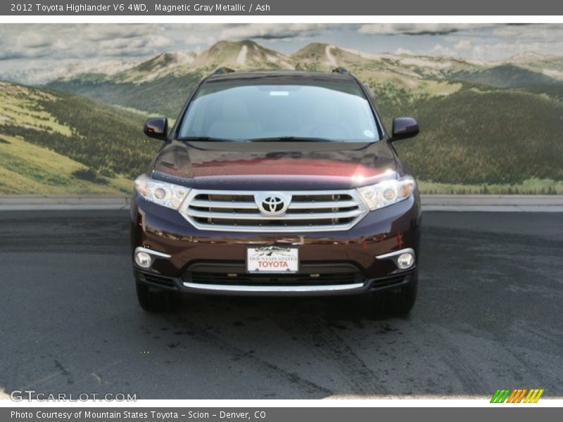 Magnetic Gray Metallic / Ash 2012 Toyota Highlander V6 4WD