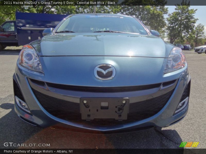 Celestial Blue Mica / Black 2011 Mazda MAZDA3 s Grand Touring 5 Door
