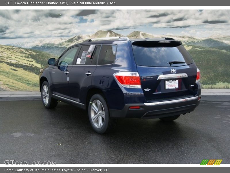 Nautical Blue Metallic / Ash 2012 Toyota Highlander Limited 4WD