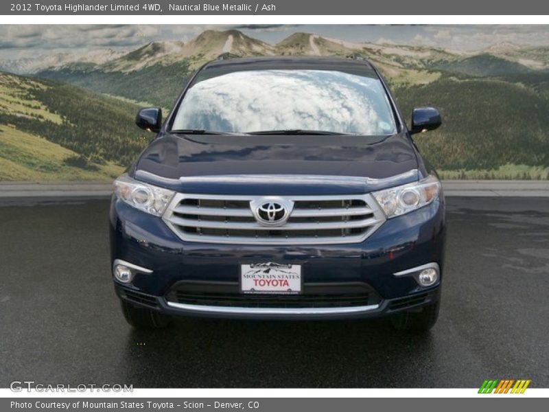 Nautical Blue Metallic / Ash 2012 Toyota Highlander Limited 4WD