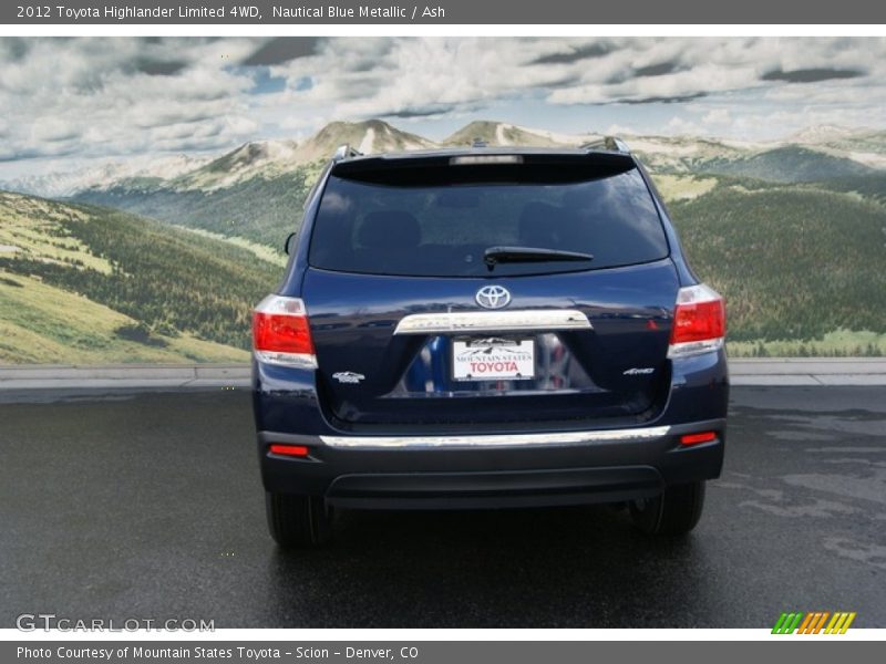 Nautical Blue Metallic / Ash 2012 Toyota Highlander Limited 4WD
