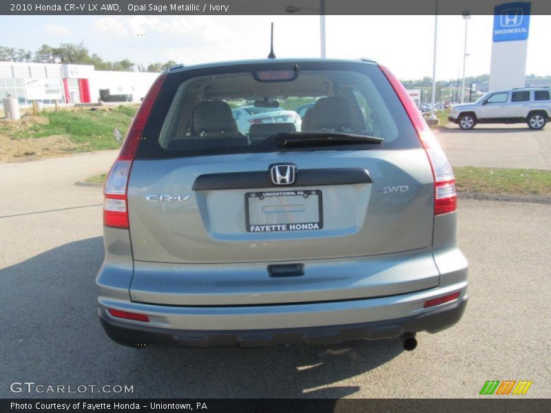 Opal Sage Metallic / Ivory 2010 Honda CR-V LX AWD