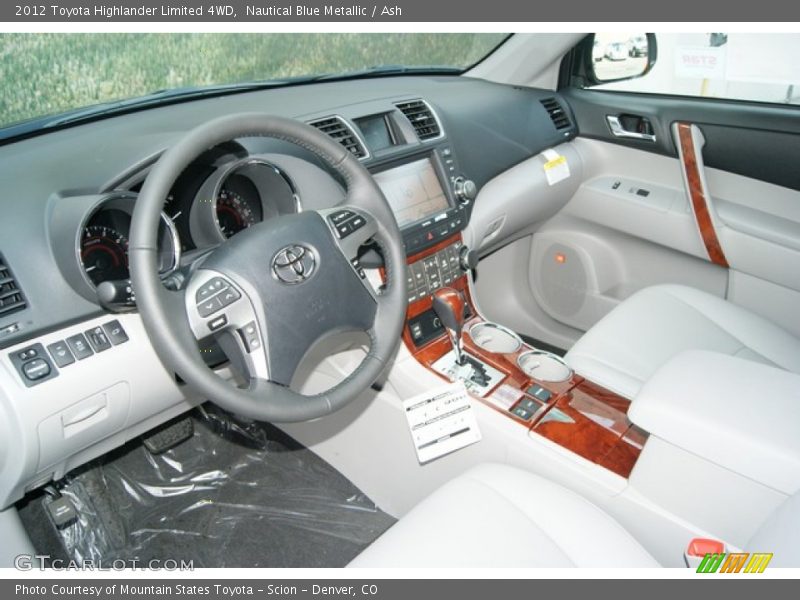 Nautical Blue Metallic / Ash 2012 Toyota Highlander Limited 4WD