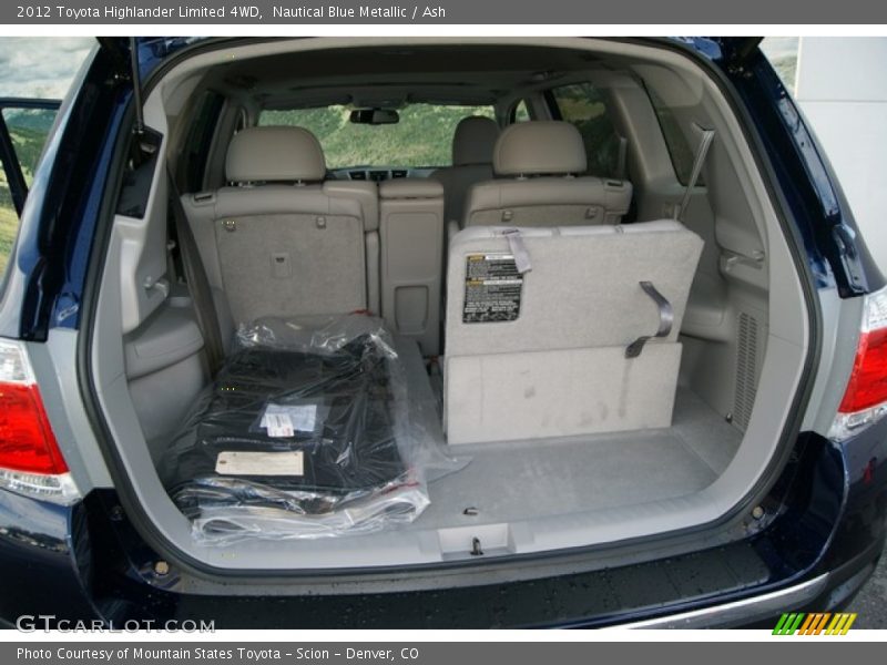 Nautical Blue Metallic / Ash 2012 Toyota Highlander Limited 4WD