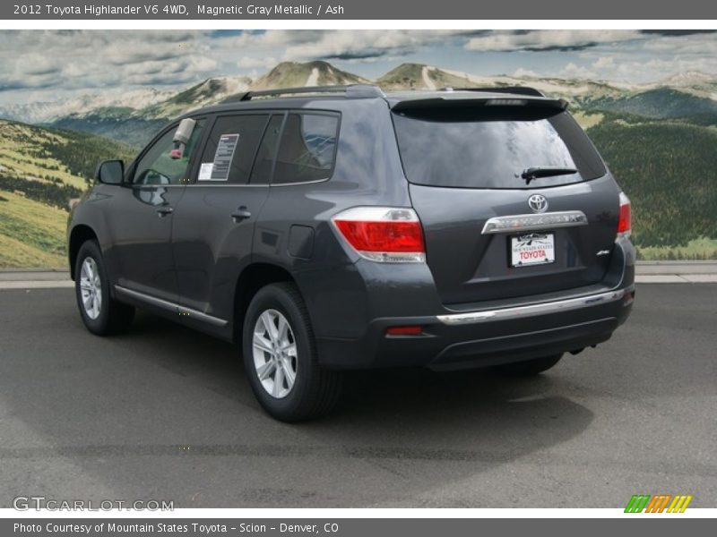 Magnetic Gray Metallic / Ash 2012 Toyota Highlander V6 4WD