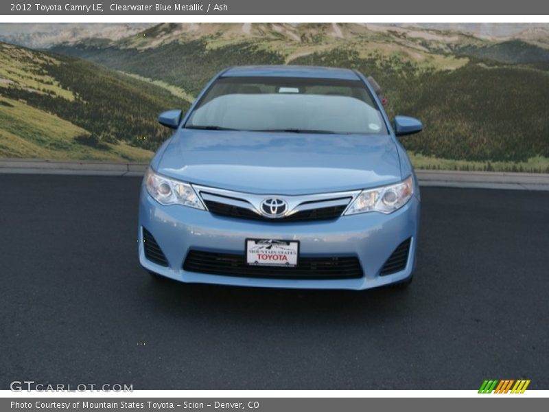 Clearwater Blue Metallic / Ash 2012 Toyota Camry LE