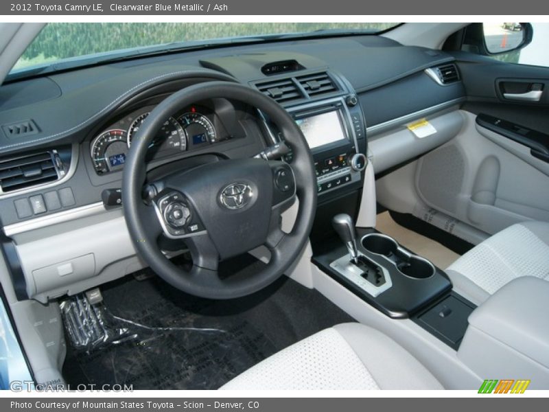 Clearwater Blue Metallic / Ash 2012 Toyota Camry LE