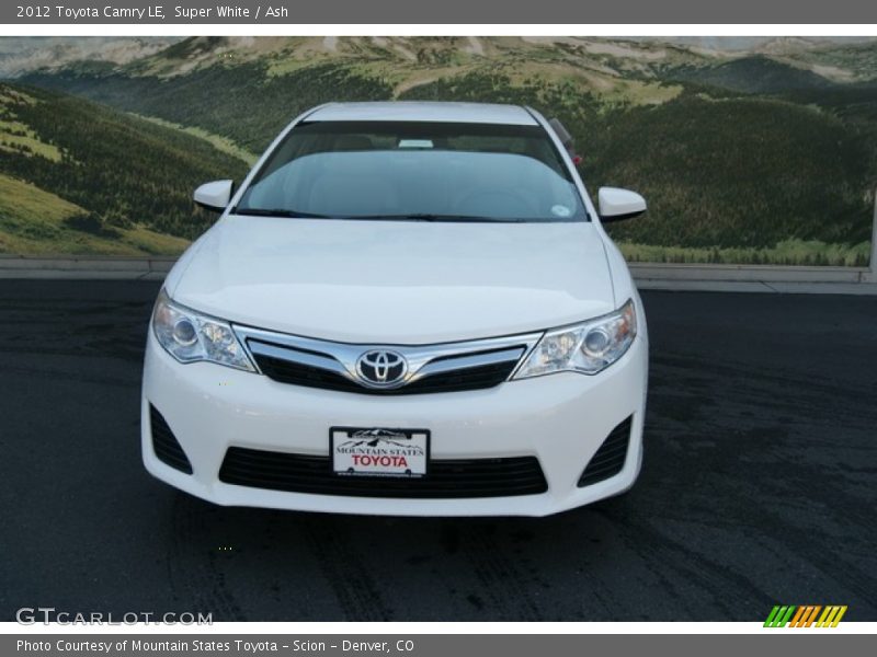 Super White / Ash 2012 Toyota Camry LE