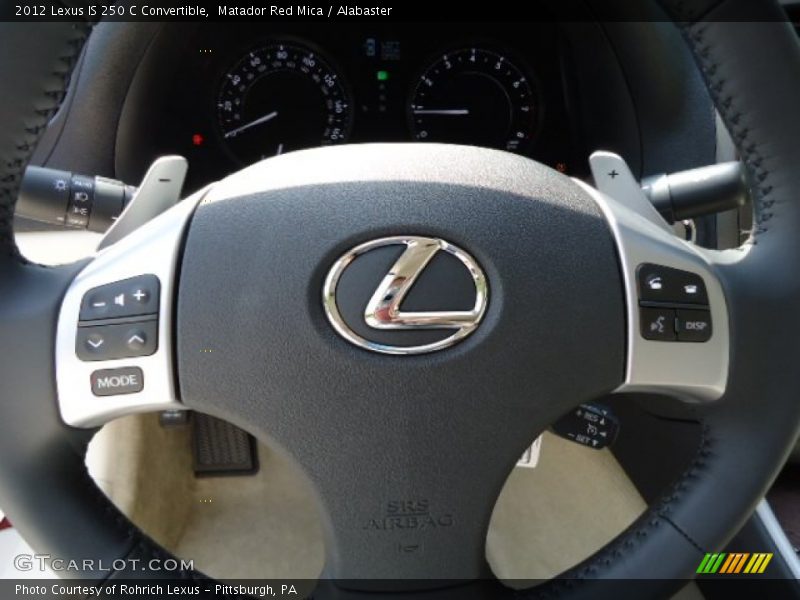 Matador Red Mica / Alabaster 2012 Lexus IS 250 C Convertible