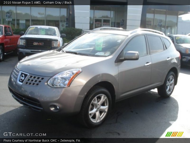 Gotham Gray / Black 2010 Nissan Rogue S AWD
