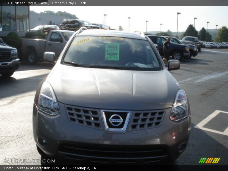 Gotham Gray / Black 2010 Nissan Rogue S AWD