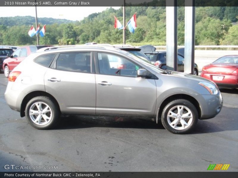 Gotham Gray / Black 2010 Nissan Rogue S AWD
