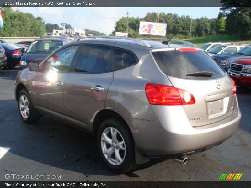 Gotham Gray / Black 2010 Nissan Rogue S AWD