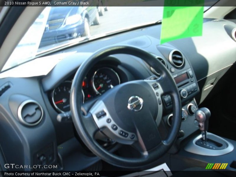 Gotham Gray / Black 2010 Nissan Rogue S AWD