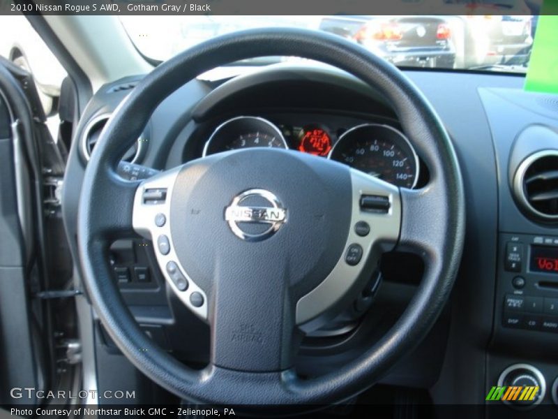 Gotham Gray / Black 2010 Nissan Rogue S AWD