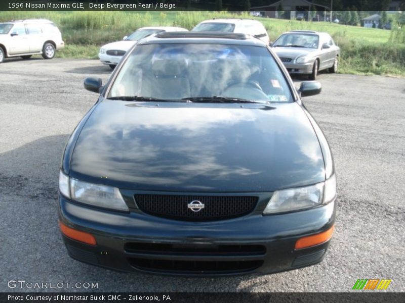 Deep Evergreen Pearl / Beige 1996 Nissan Maxima GLE