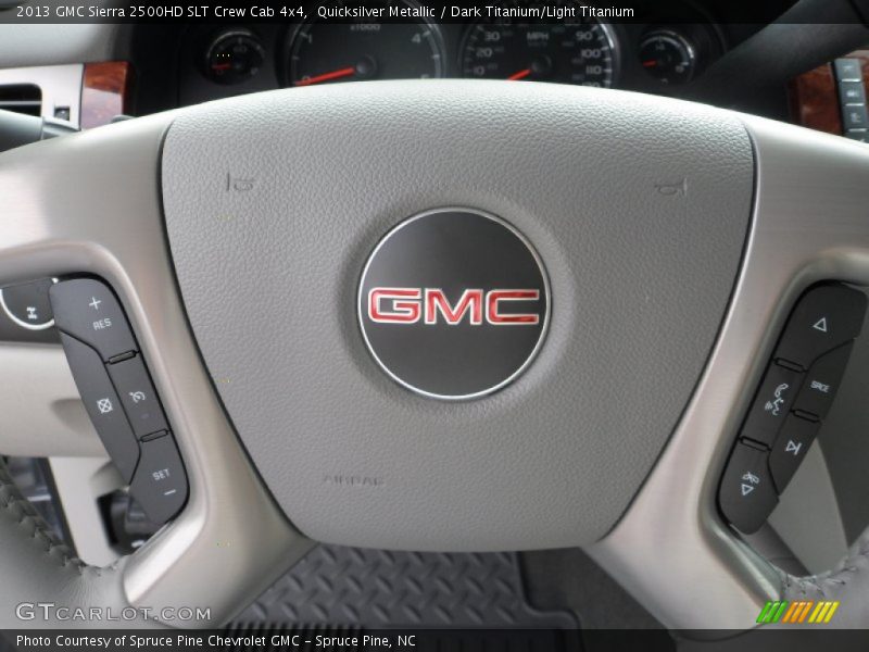 Quicksilver Metallic / Dark Titanium/Light Titanium 2013 GMC Sierra 2500HD SLT Crew Cab 4x4