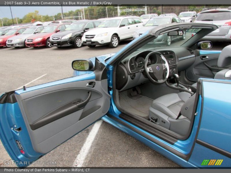  2007 9-3 Aero Convertible Black/Gray Interior