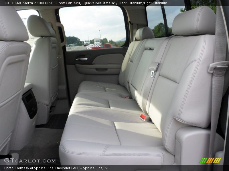 Rear Seat of 2013 Sierra 2500HD SLT Crew Cab 4x4