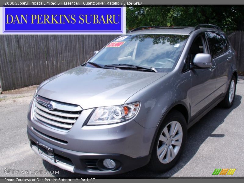 Quartz Silver Metallic / Slate Gray 2008 Subaru Tribeca Limited 5 Passenger